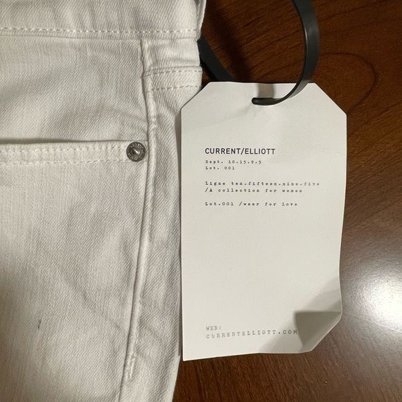 NWT Current/Elliot Stiletto Jean in White - Picture 2 of 8